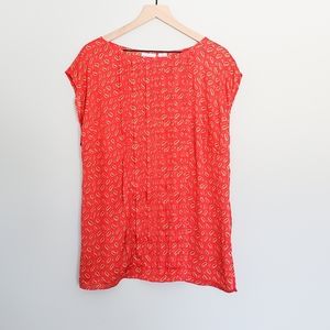 Liz Claiborne Woman Red Paisley Blouse